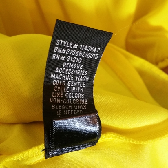 by&by bright yellow sleeveless blouson mini dress - Picture 6 of 6